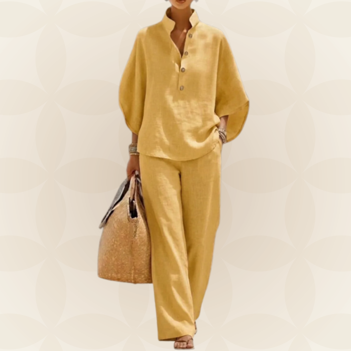 Damen-Sommerset mit weiter Hose