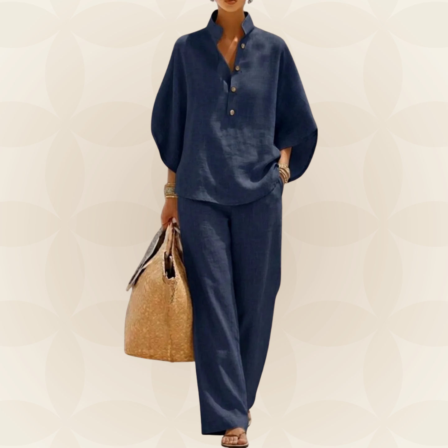 Damen-Sommerset mit weiter Hose