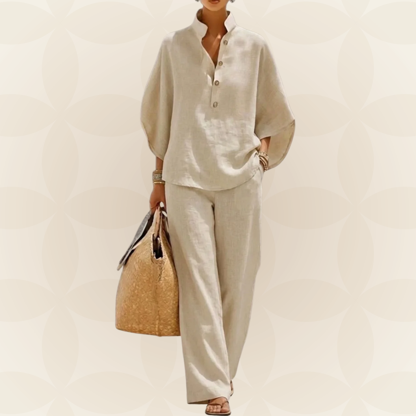 Damen-Sommerset mit weiter Hose
