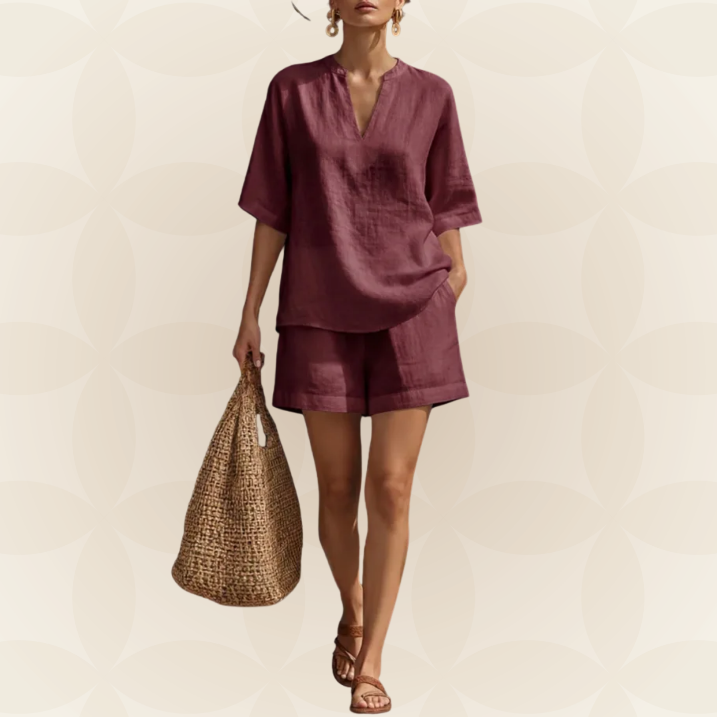 Luftiges Sommer-Set mit Shorts