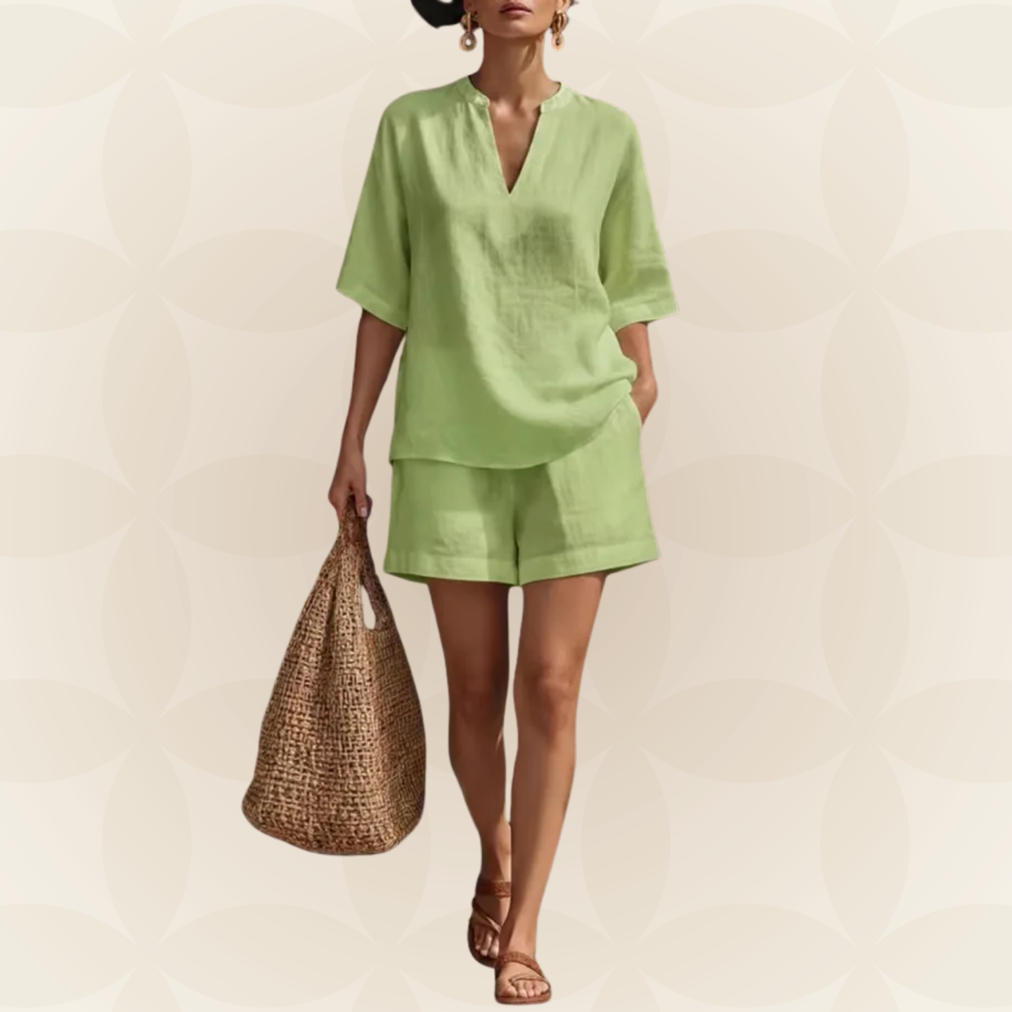 Luftiges Sommer-Set mit Shorts