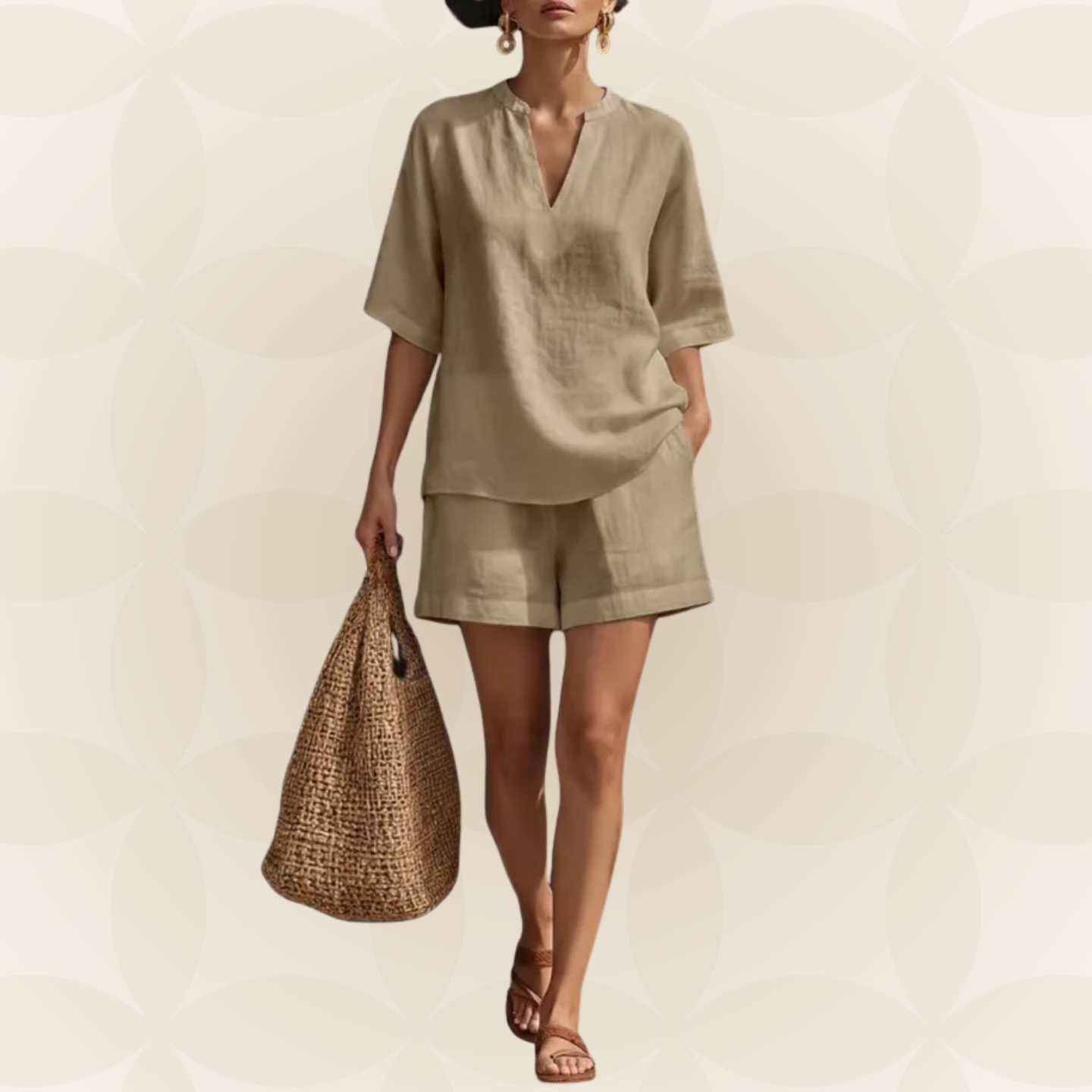 Luftiges Sommer-Set mit Shorts
