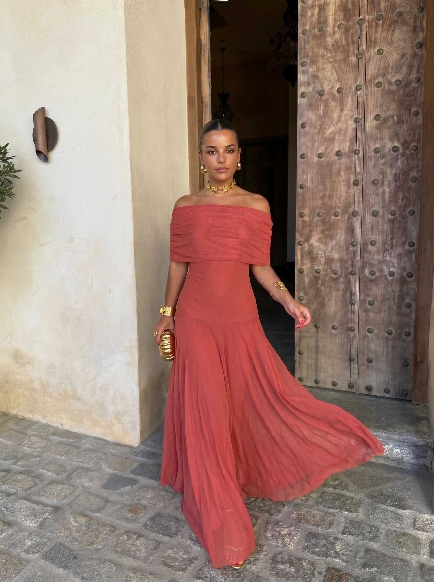 Toledo Asymmetrisches Maxikleid