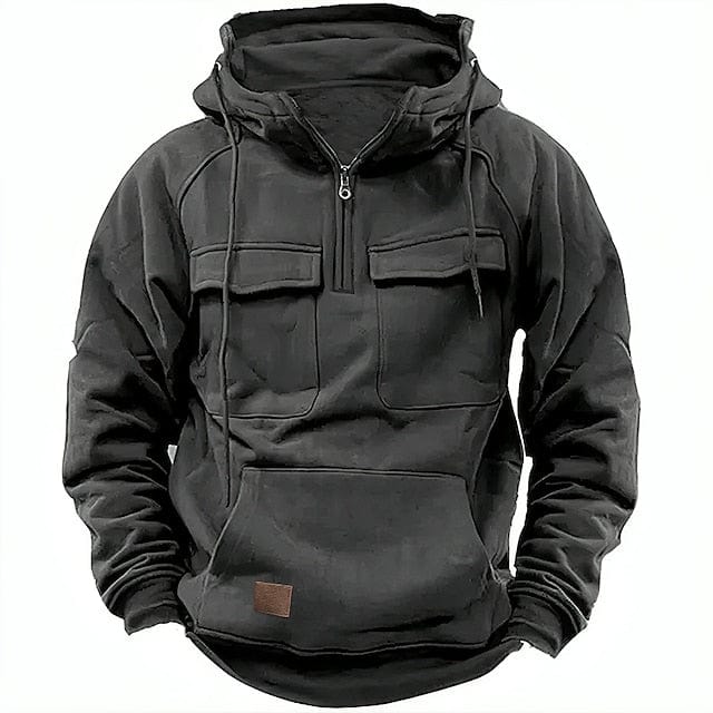 Herren-Kapuzenpullover Grau