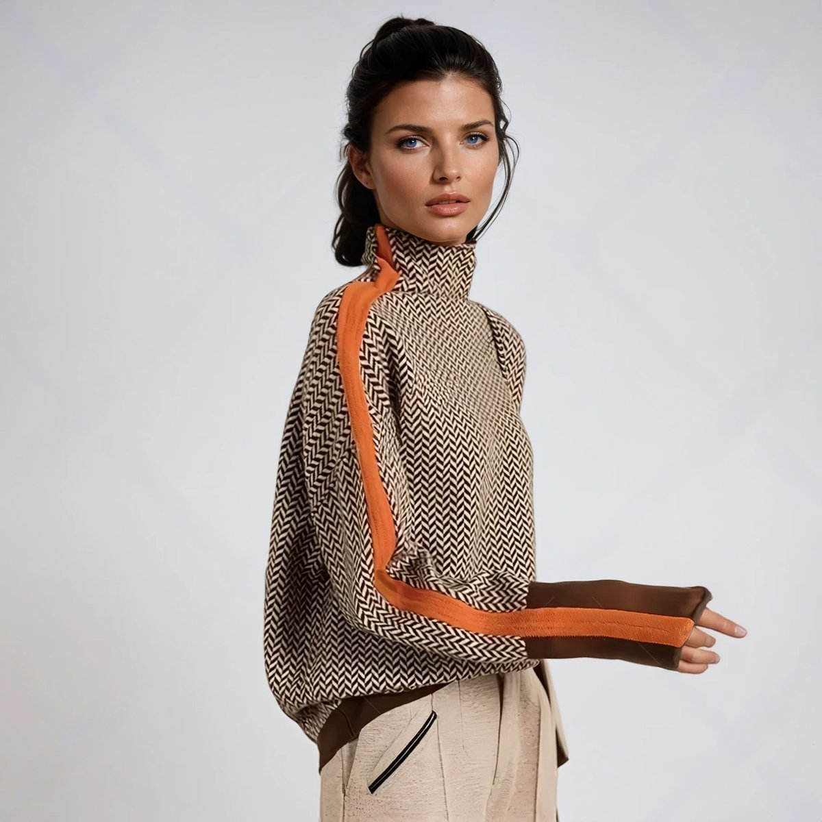 Amelie Oversize-Rollkragenpullover