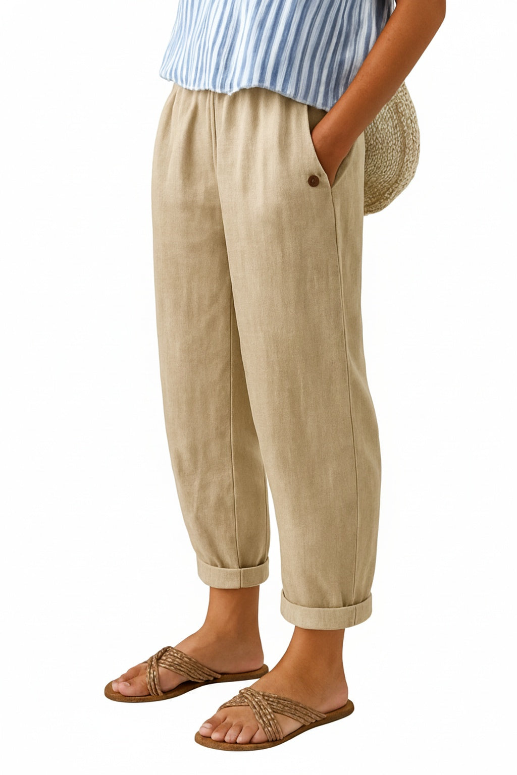 Damenhose Mit Elastischem Bund