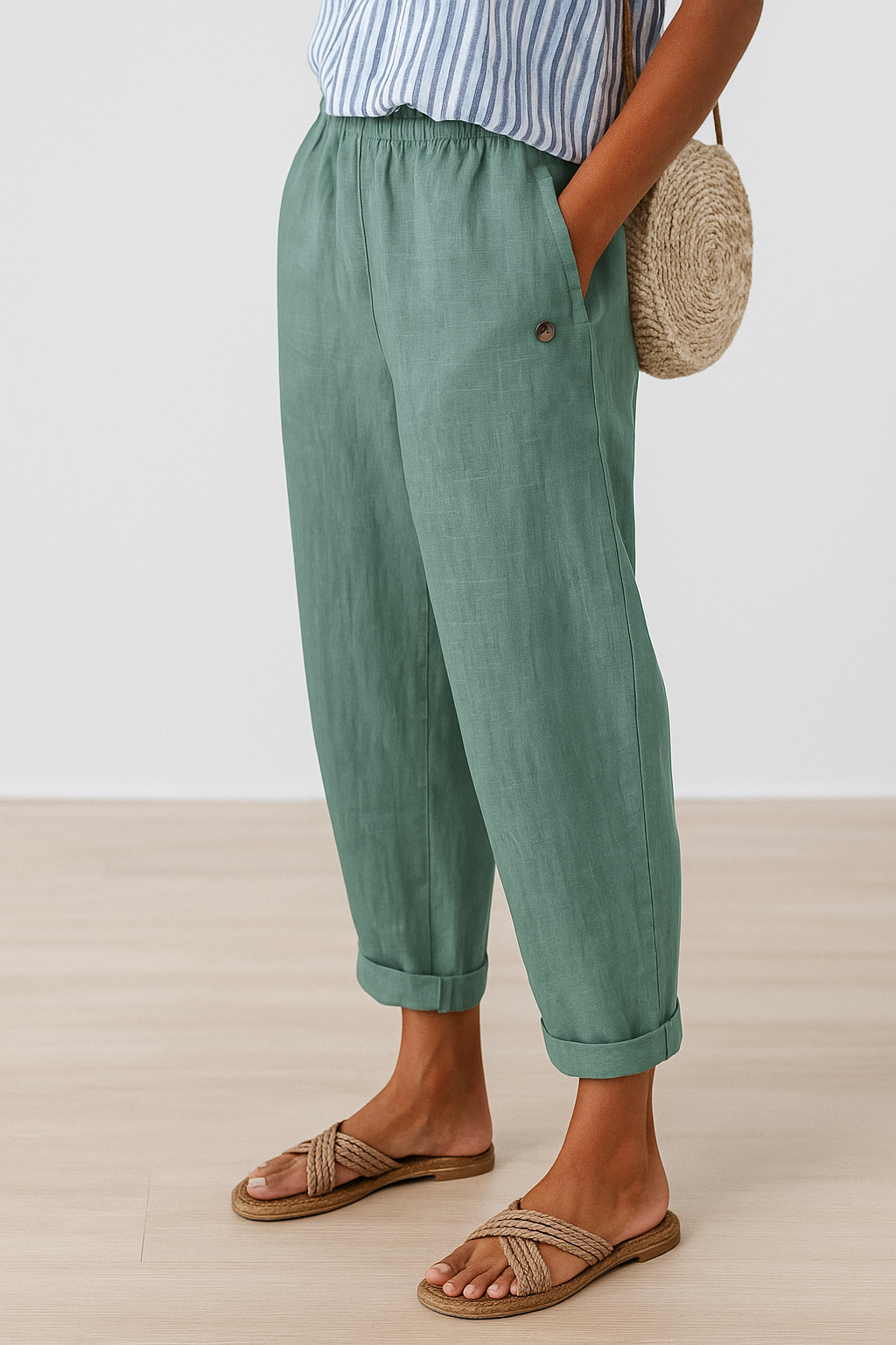 Damenhose Mit Elastischem Bund