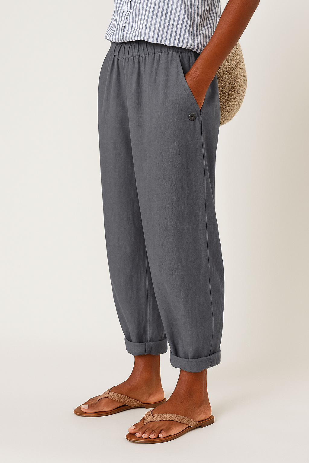 Damenhose Mit Elastischem Bund