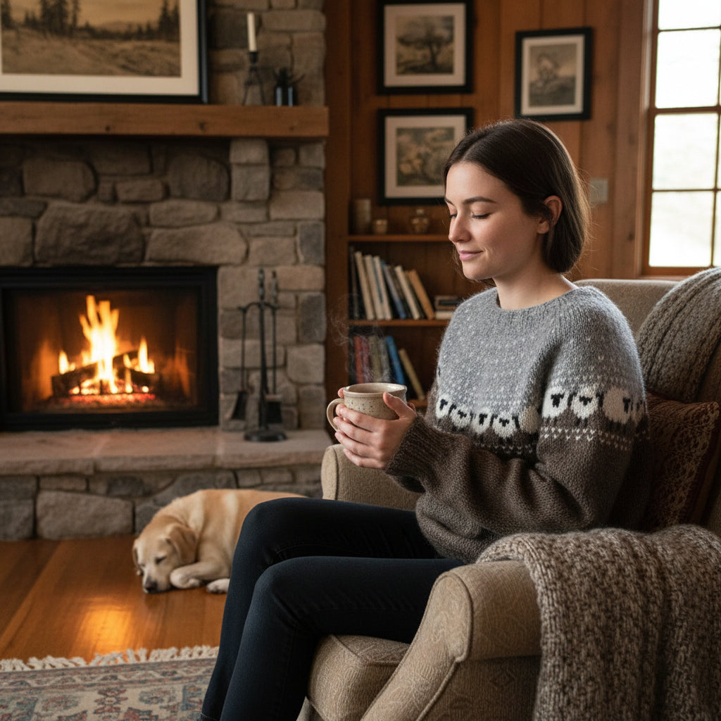 Elin Pullover Mit Schafmuster