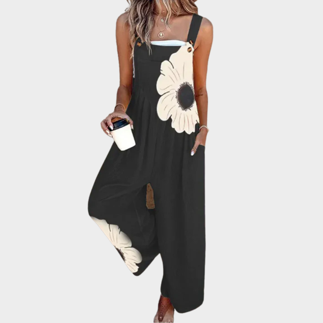 Latzkleid Mit Blumenmuster
