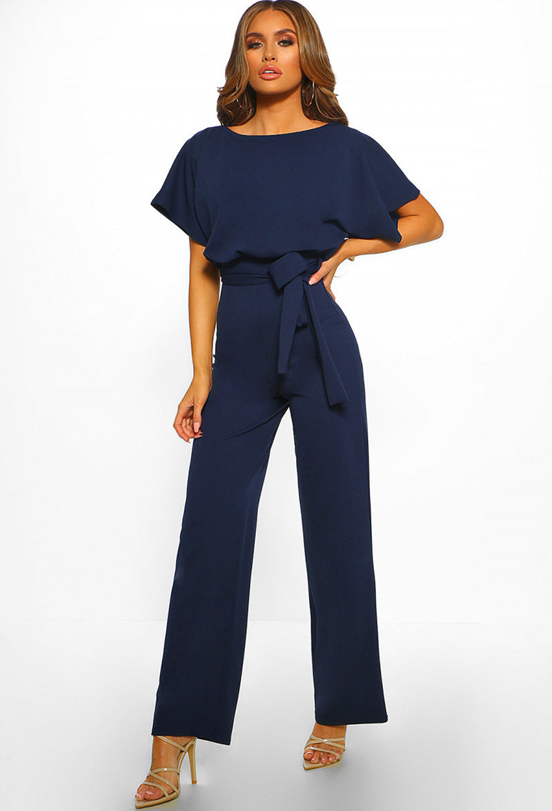 Damen-Overall Mit Bindegürtel
