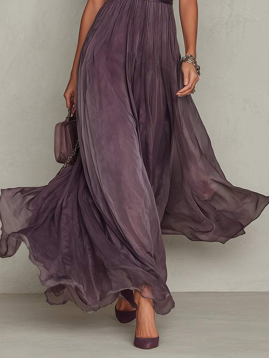Maxikleid mit Stehkragen