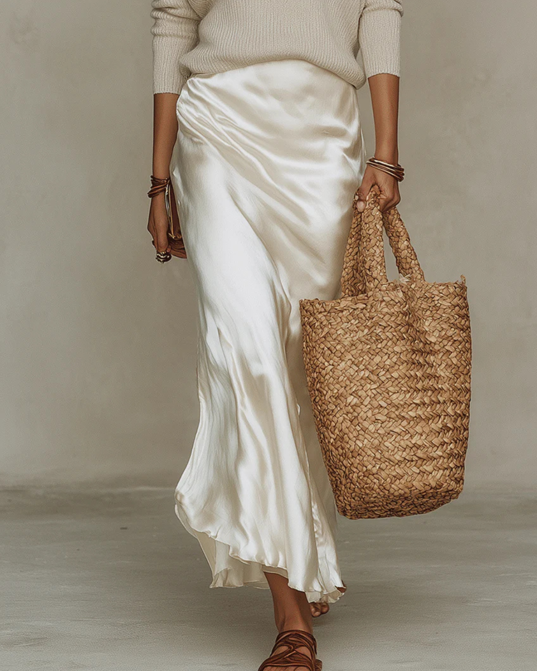 Figurnahes Midi-Kleid mit Pullover