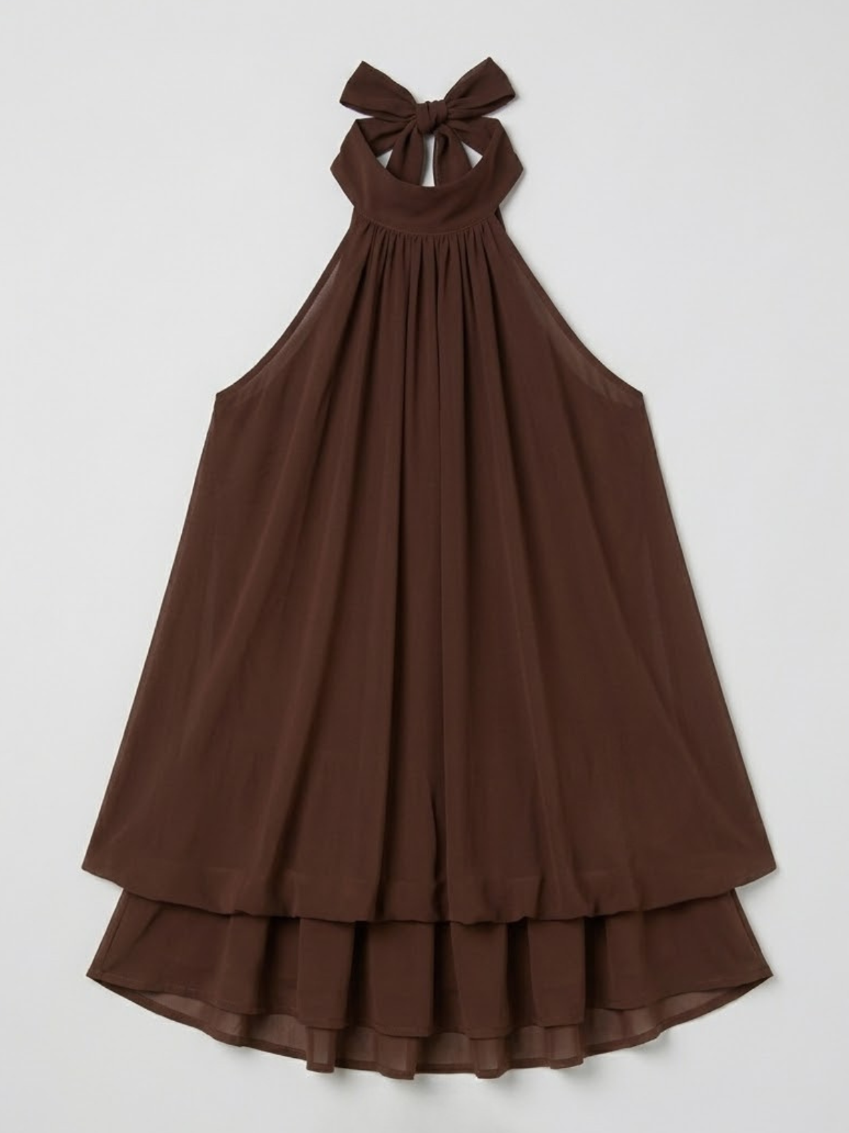 Minikleid mit doppeltem Volantsaum