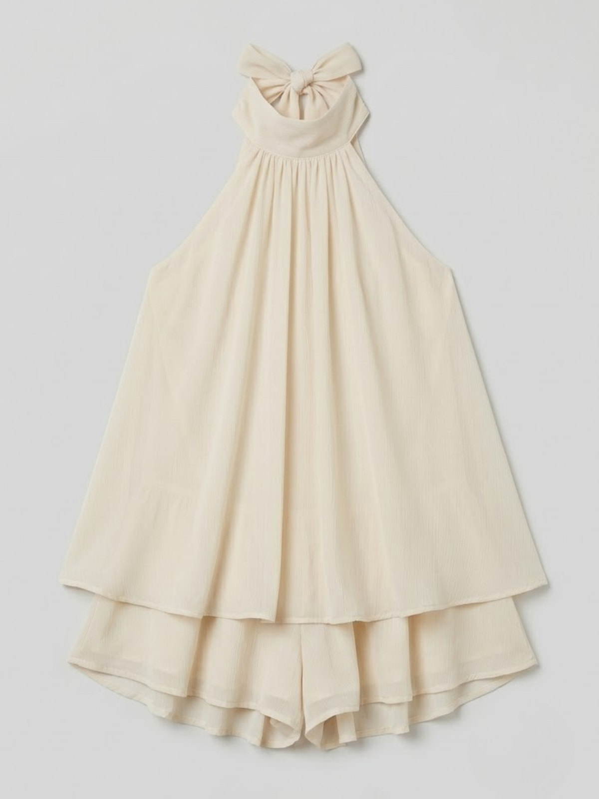 Minikleid mit doppeltem Volantsaum
