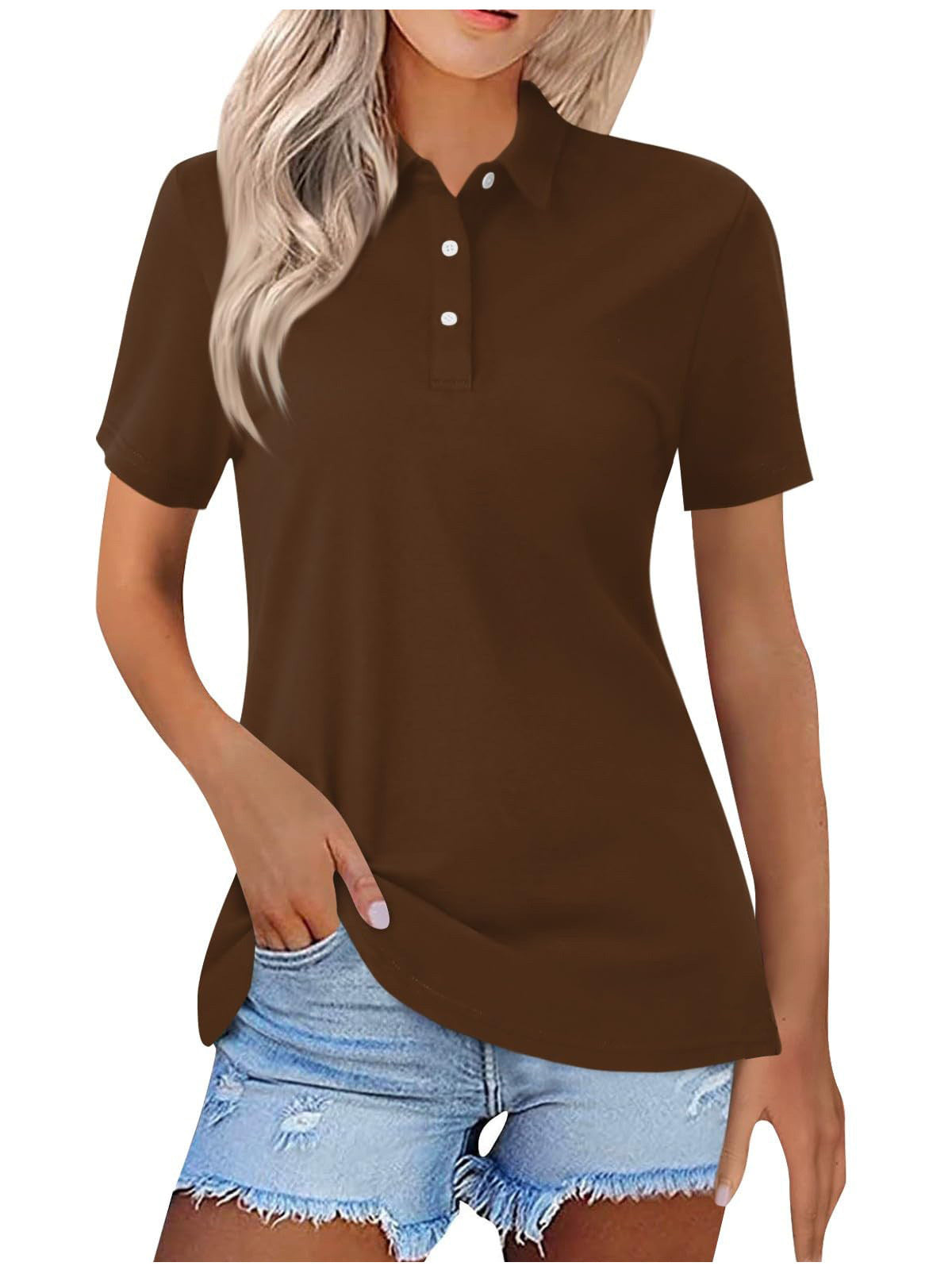 Damen Poloshirt in Schmaler Passform