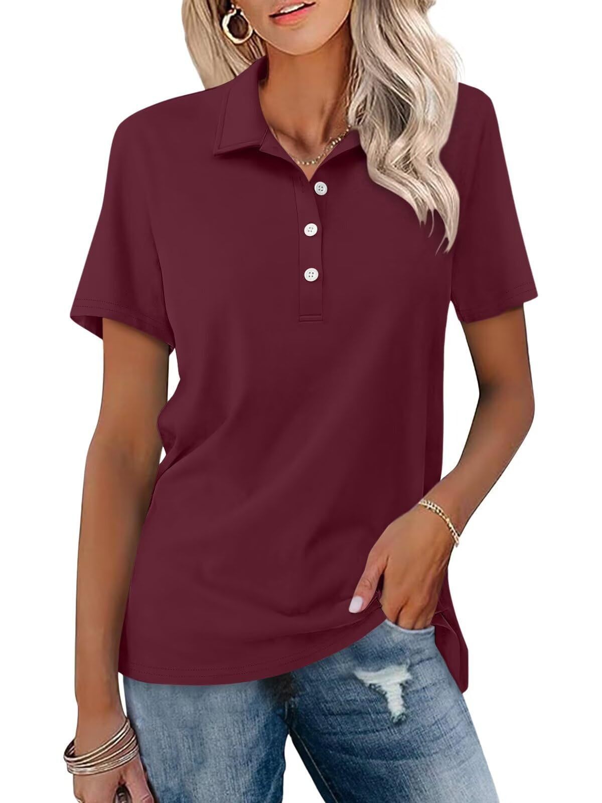 Damen Poloshirt in Schmaler Passform
