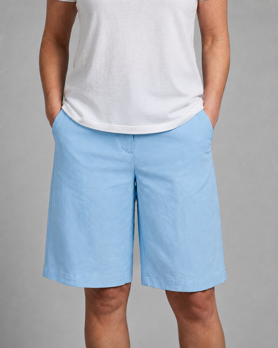 Bermudashorts mit weitem Bein
