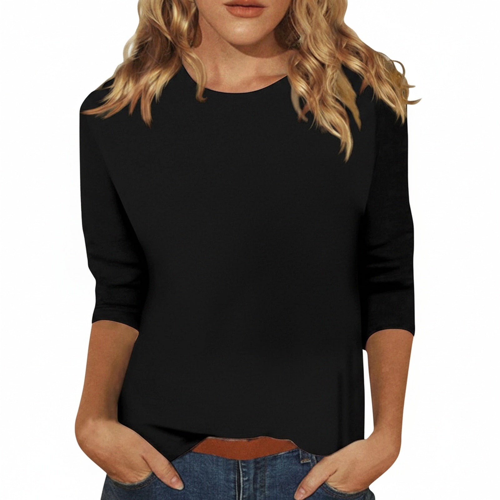 Damen-Shirt mit Dreiviertelärmeln