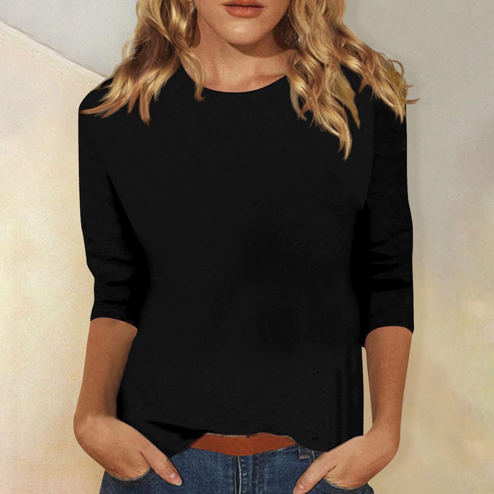 Damen-Shirt mit Dreiviertelärmeln