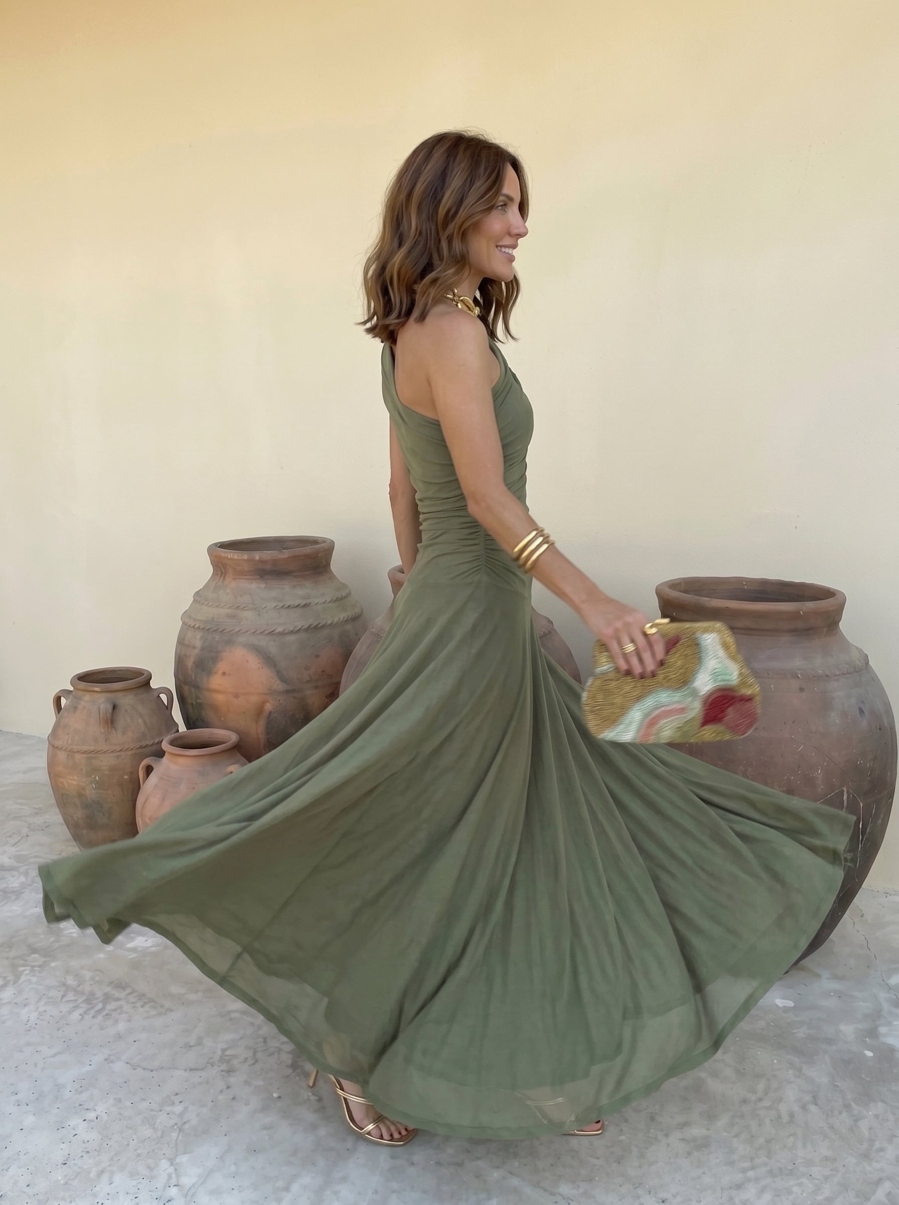 Toledo Asymmetrisches Maxikleid