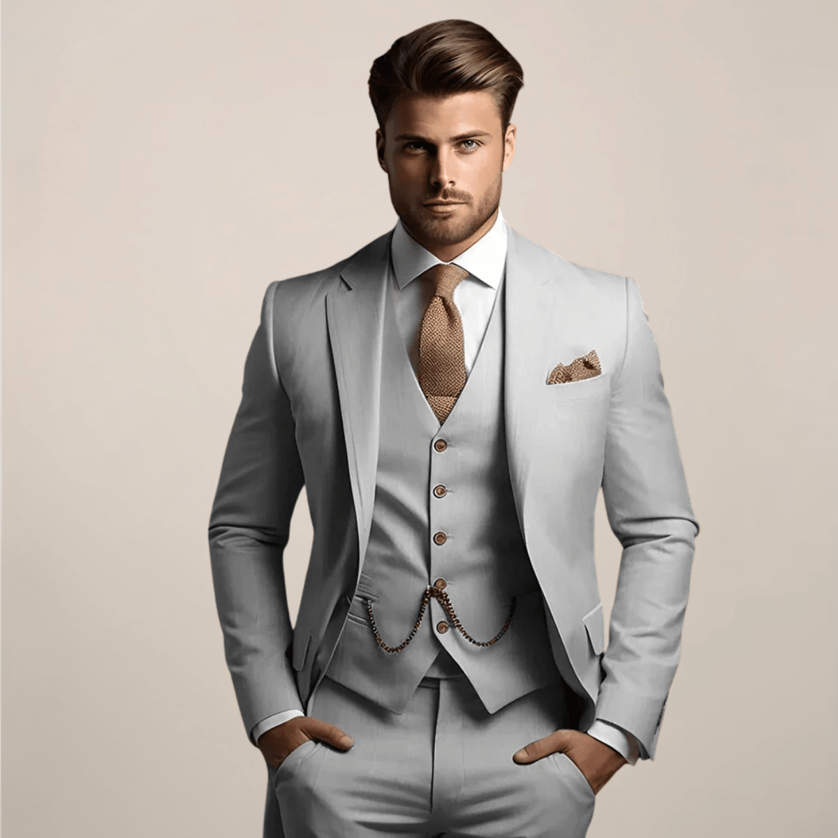 Sommerlicher Blazer-Zweiteiler