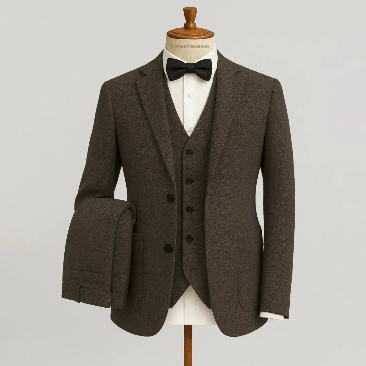 Elegantes Herren Anzug-Set mit Sakko, Weste und Hose
