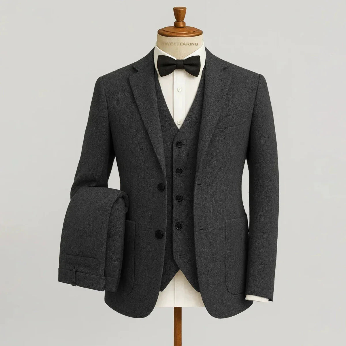 Elegantes Herren Anzug-Set mit Sakko, Weste und Hose