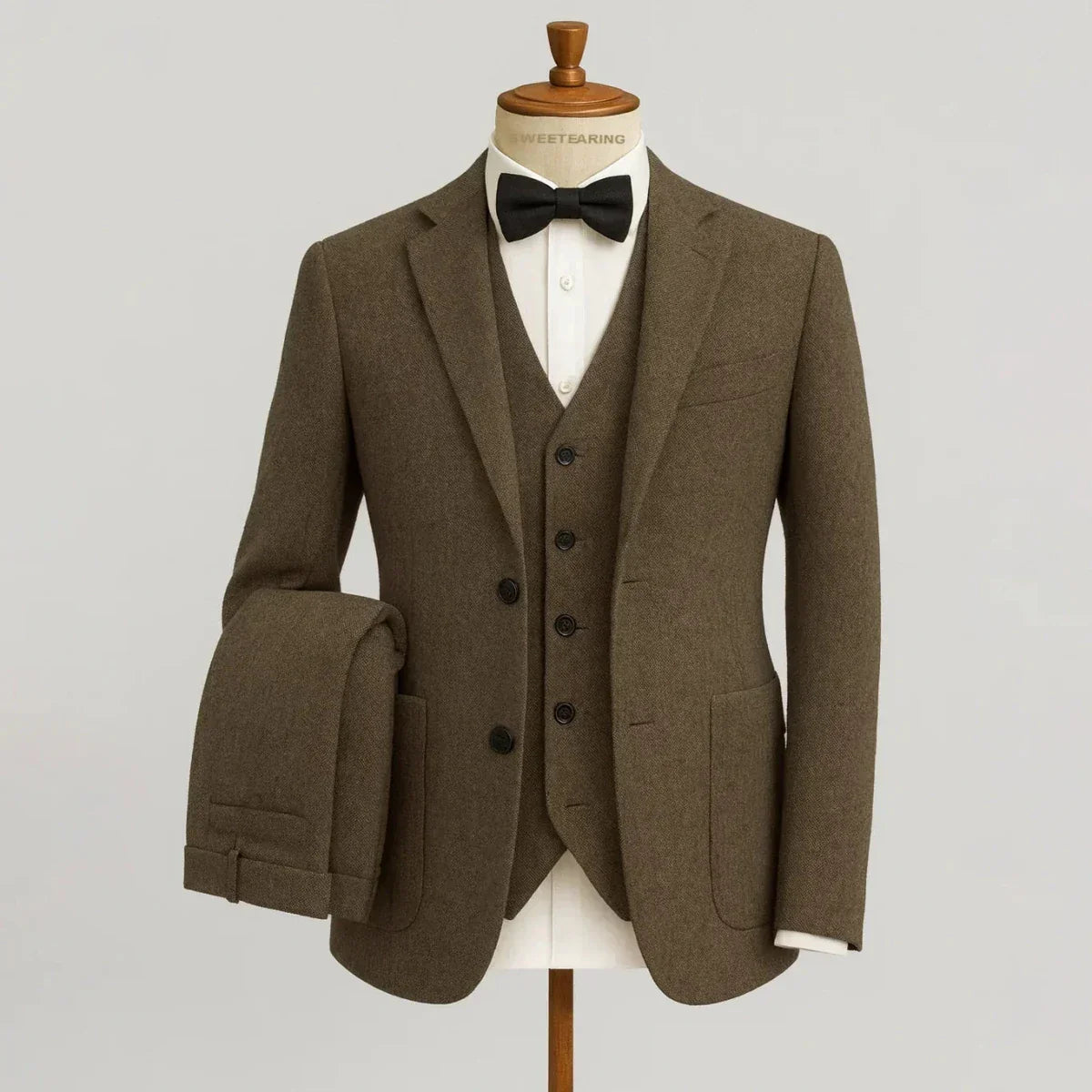 Elegantes Herren Anzug-Set mit Sakko, Weste und Hose