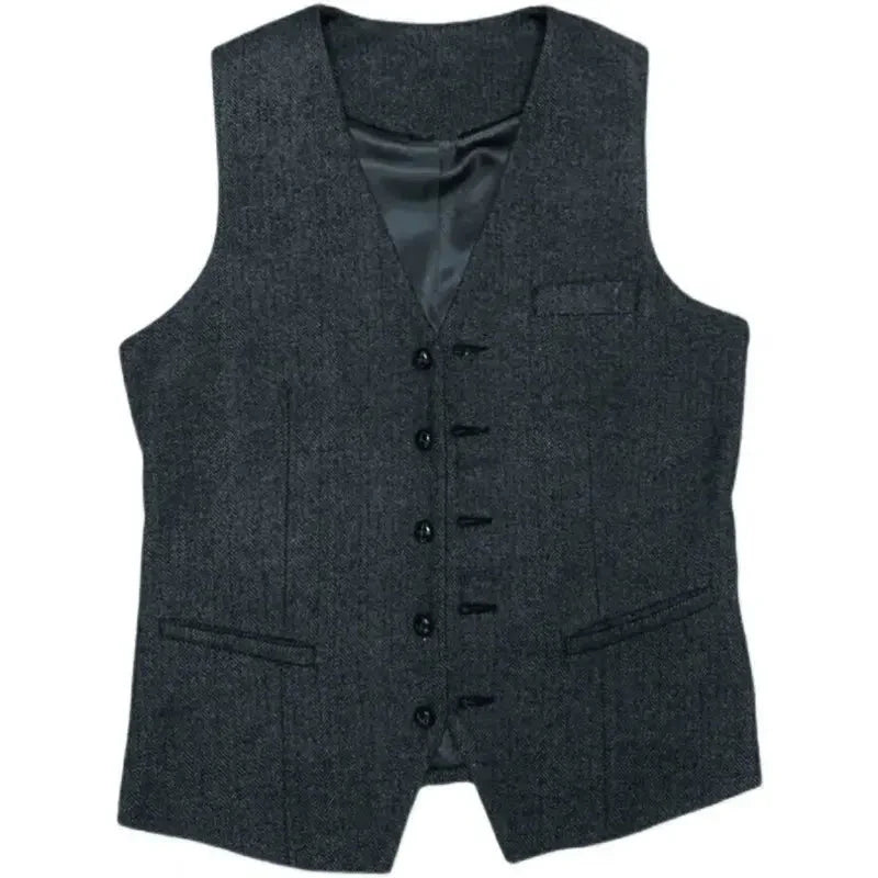 Elegantes Herren Anzug-Set mit Sakko, Weste und Hose