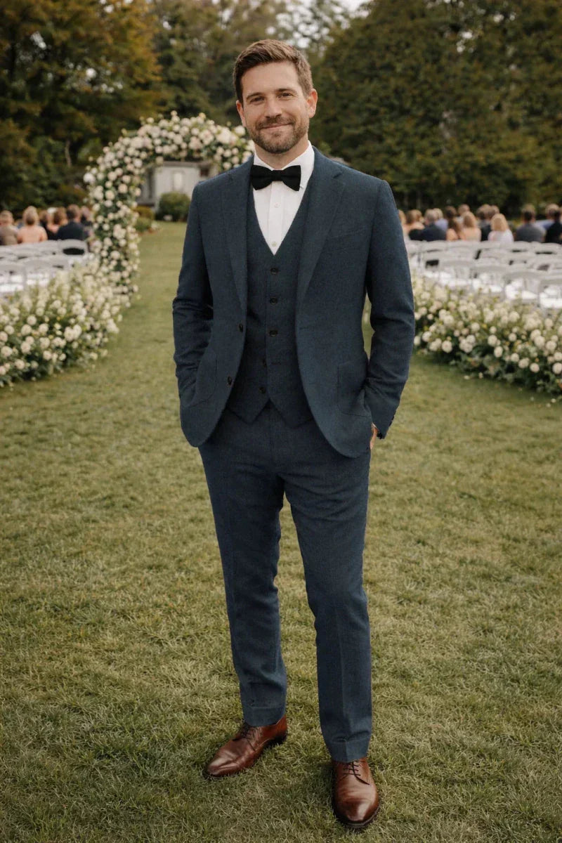 Elegantes Herren Anzug-Set mit Sakko, Weste und Hose