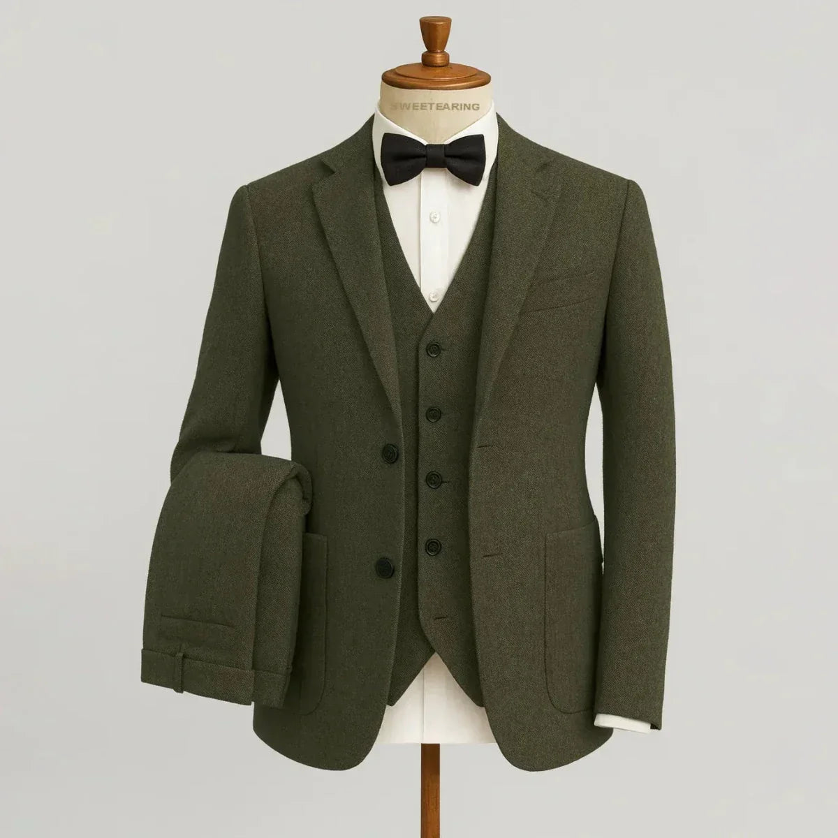Elegantes Herren Anzug-Set mit Sakko, Weste und Hose