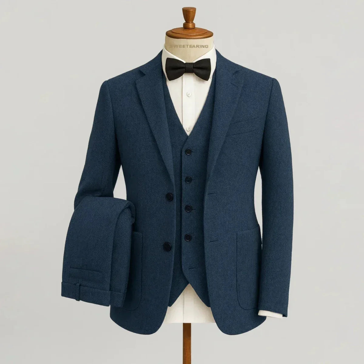 Elegantes Herren Anzug-Set mit Sakko, Weste und Hose