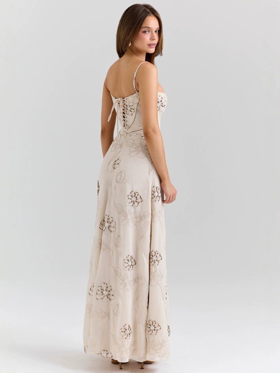 Ärmelloses Schnürkleid für Partys mit elegantem Trägerdesign