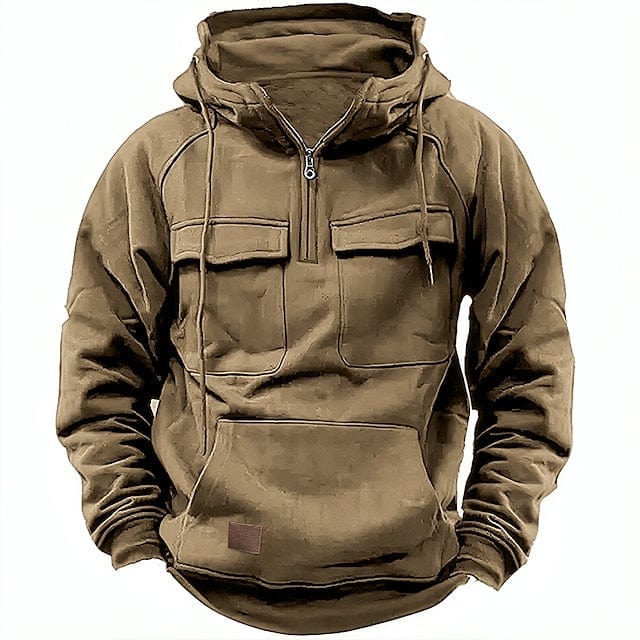 Herren-Kapuzenpullover Grau