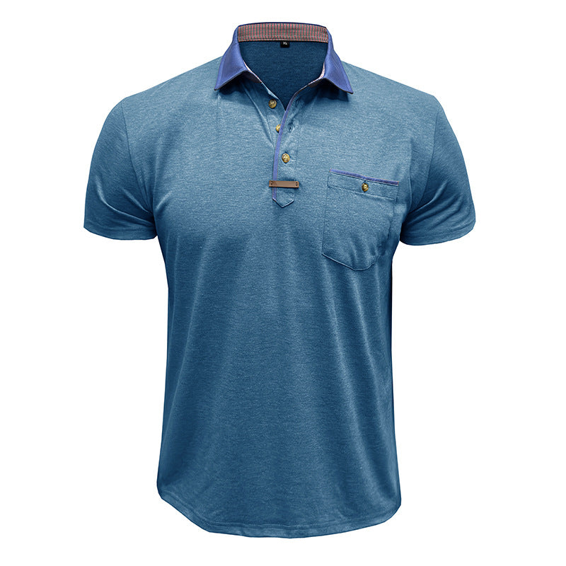 Herren-Poloshirt mit Kontrastkragen