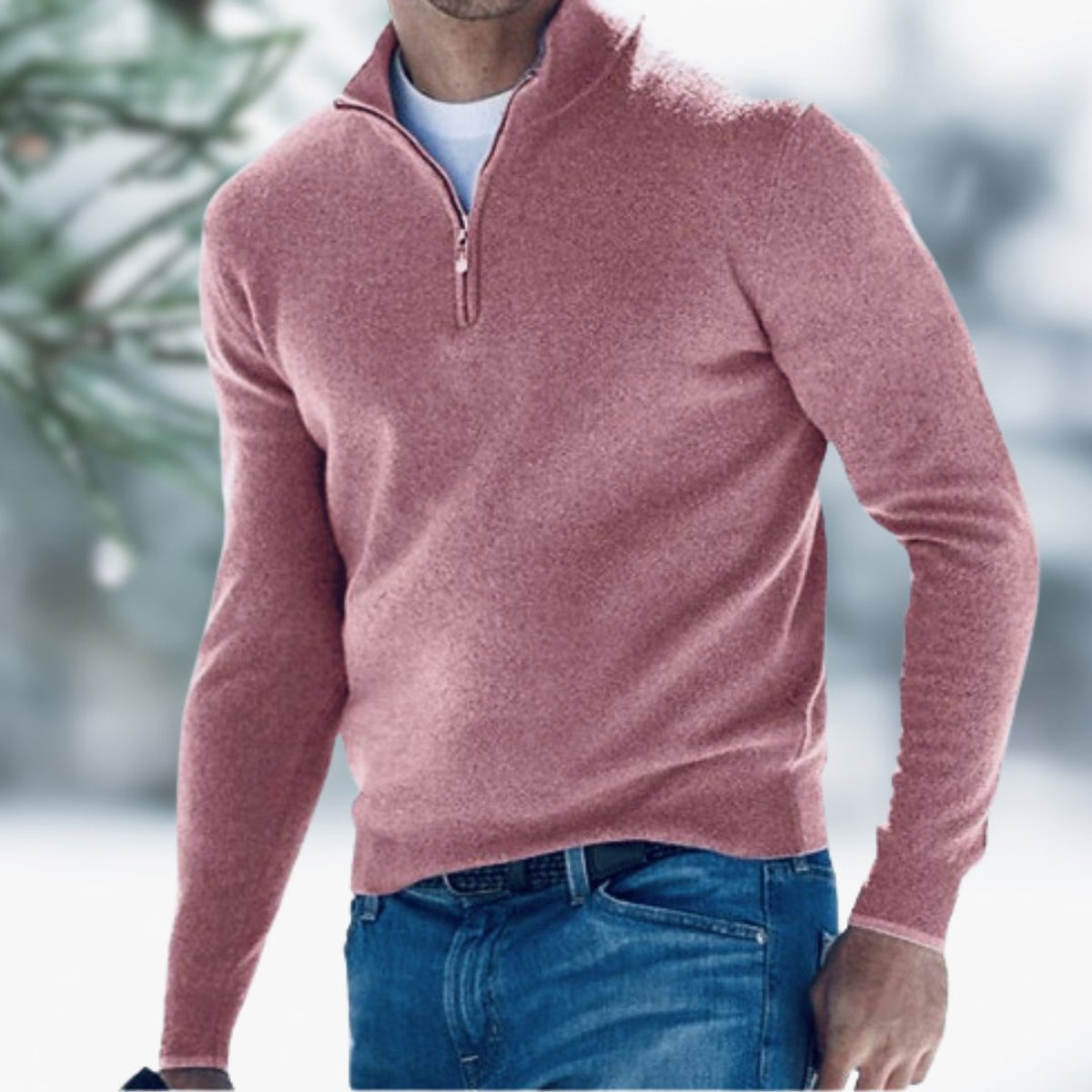 Alexander Pullover mit Viertelreißverschluss