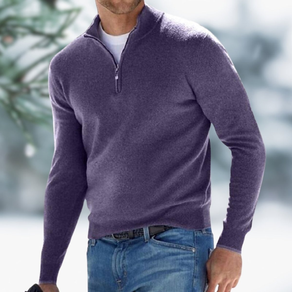 Alexander Pullover mit Viertelreißverschluss