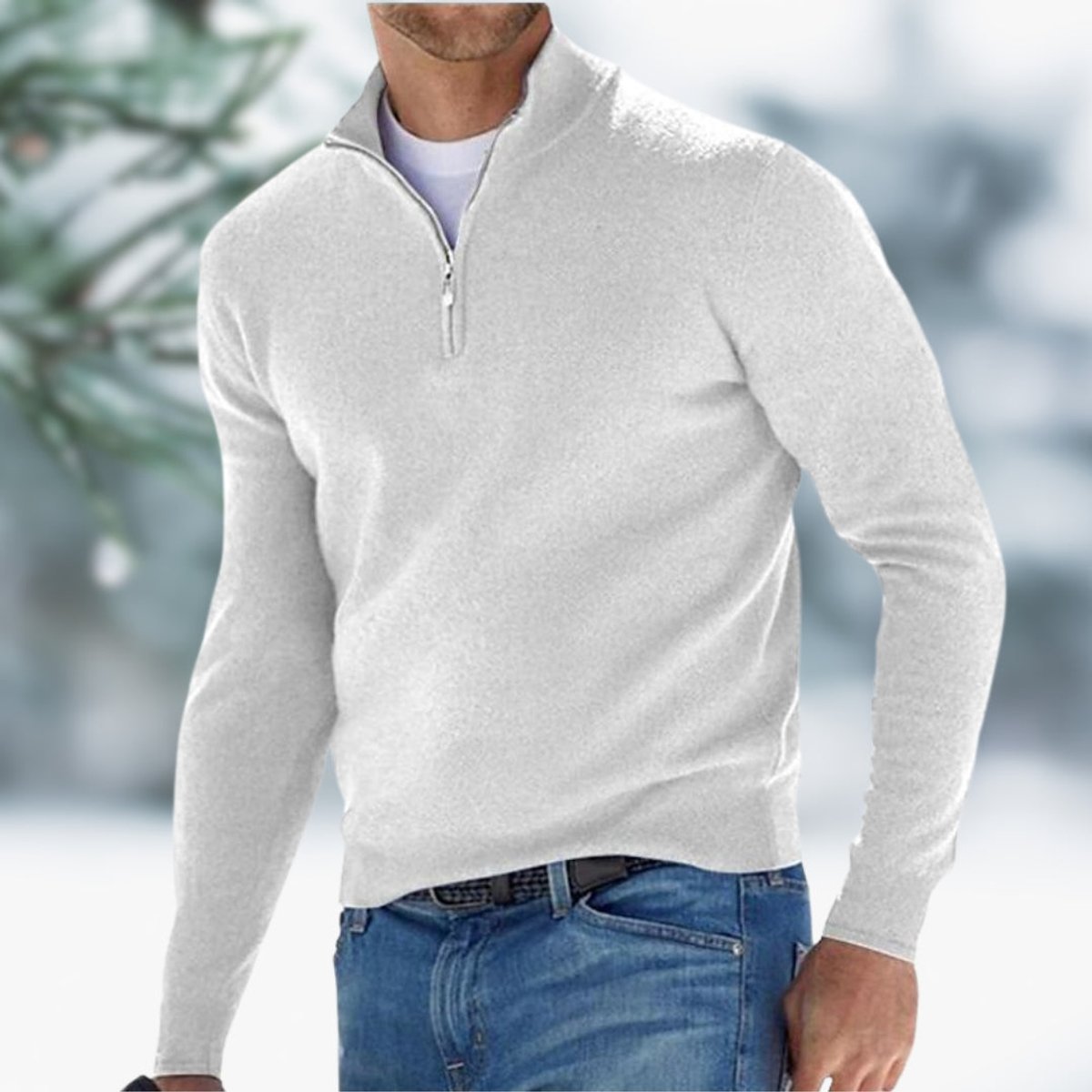 Alexander Pullover mit Viertelreißverschluss