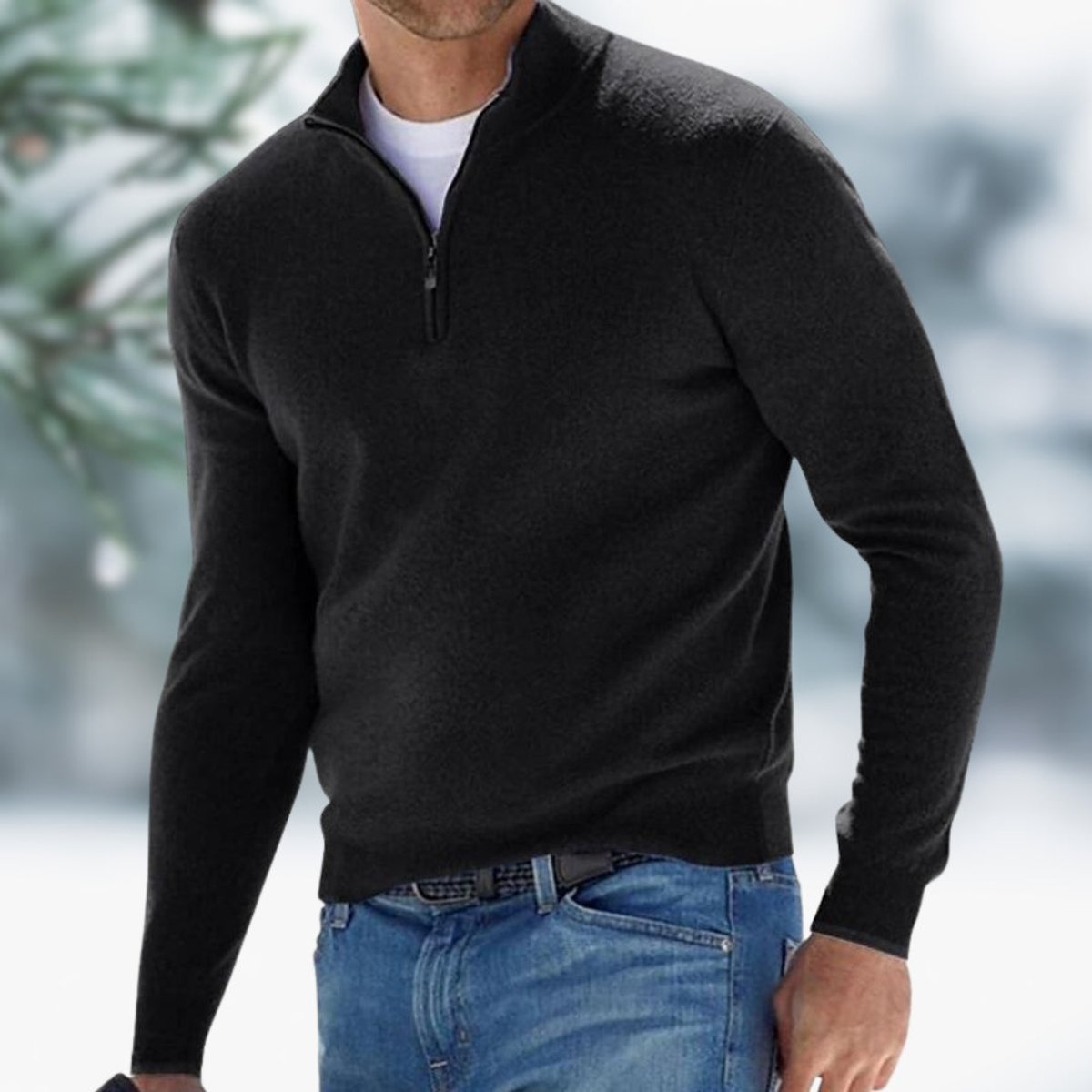 Alexander Pullover mit Viertelreißverschluss