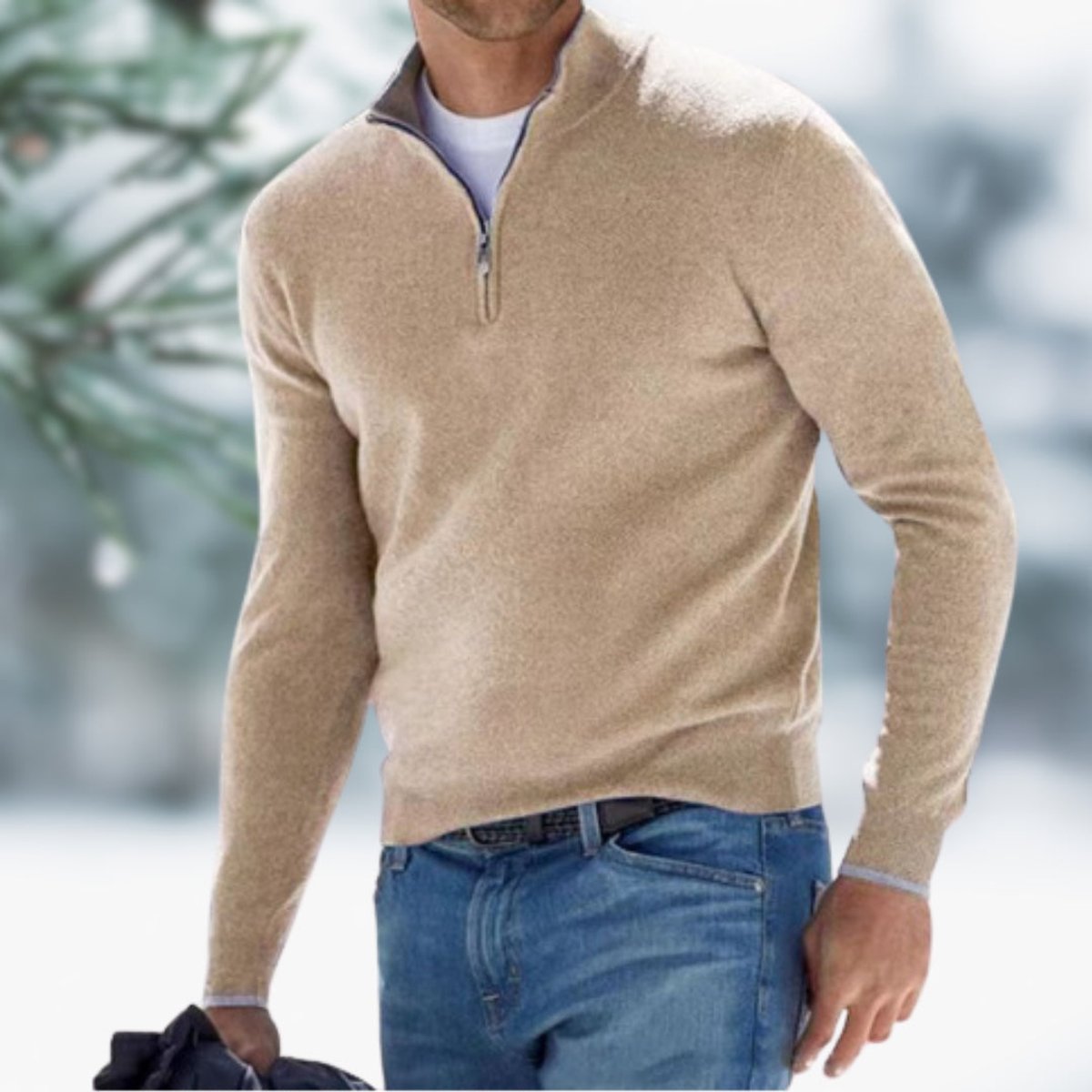 Alexander Pullover mit Viertelreißverschluss