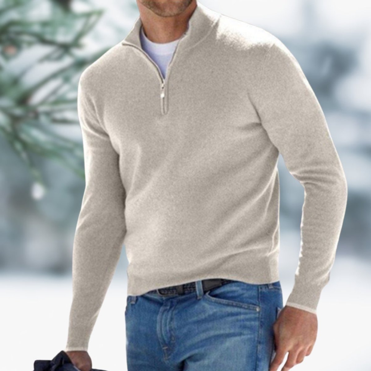 Alexander Pullover mit Viertelreißverschluss