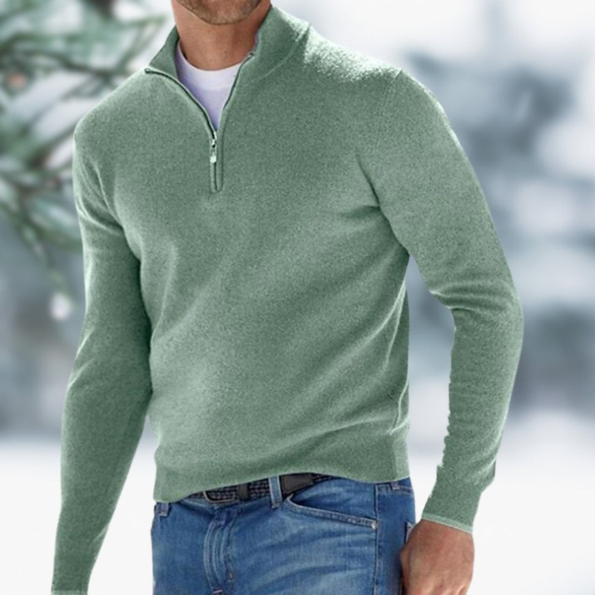 Alexander Pullover mit Viertelreißverschluss