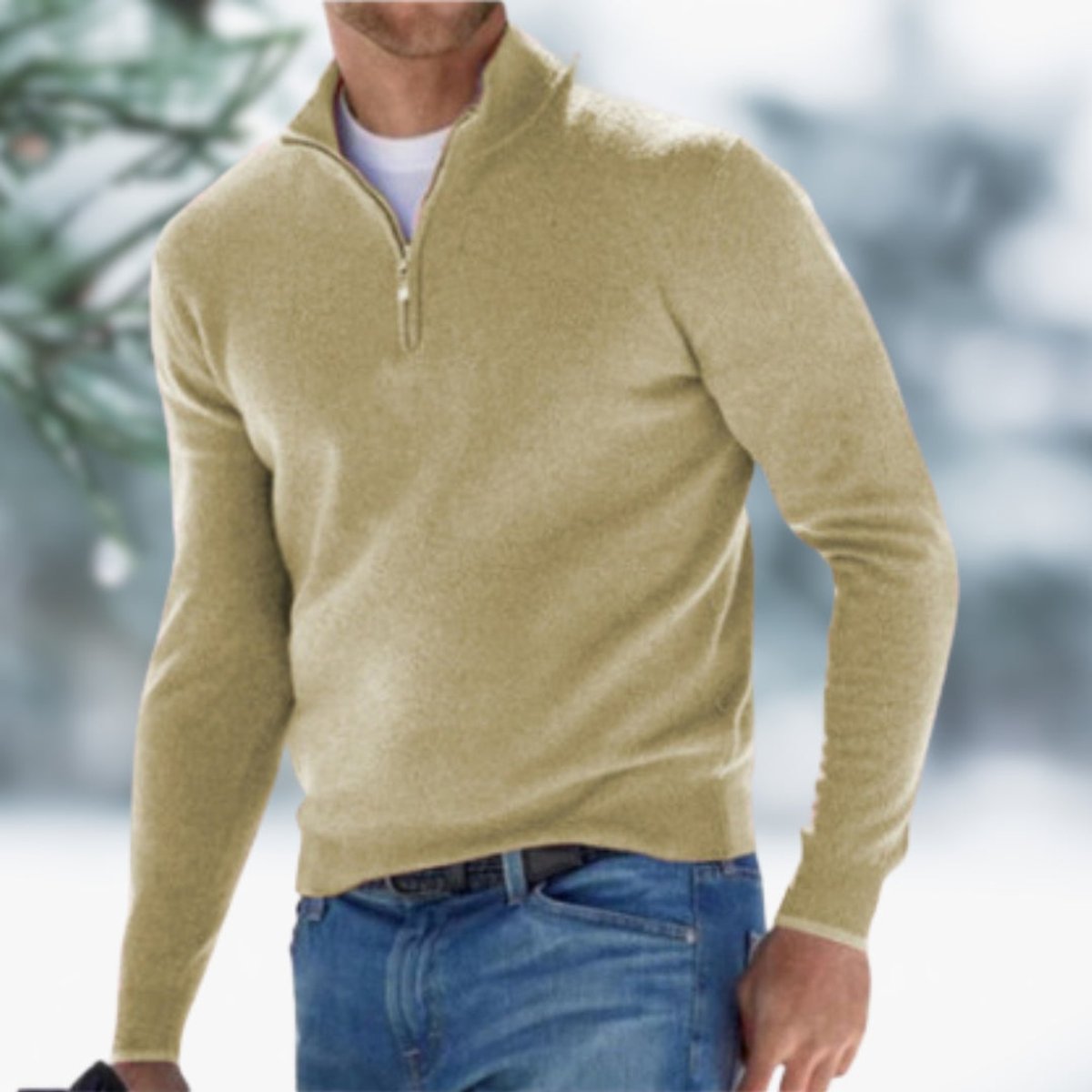 Alexander Pullover mit Viertelreißverschluss