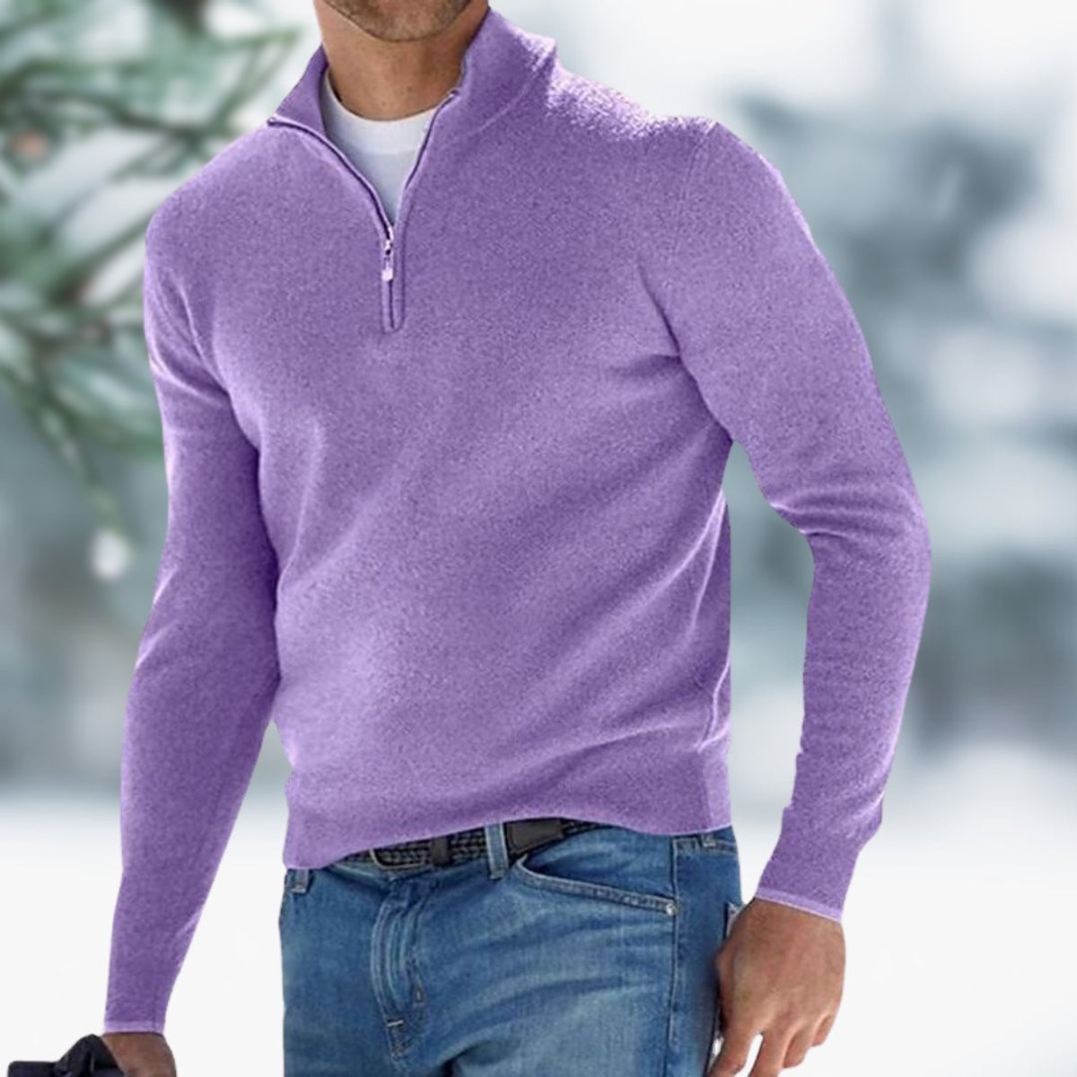 Alexander Pullover mit Viertelreißverschluss