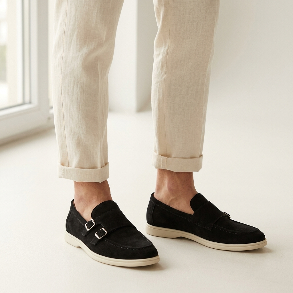 Loafer mit Doppelschnalle