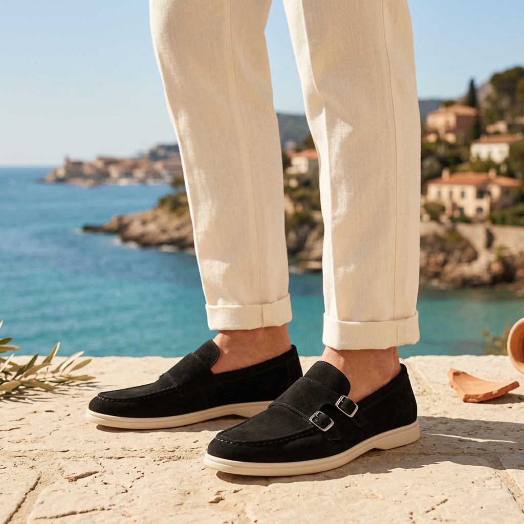 Loafer mit Doppelschnalle