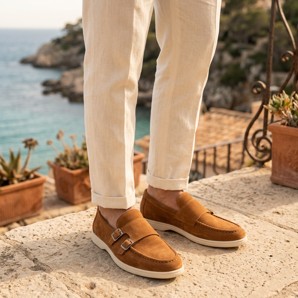 Loafer mit Doppelschnalle