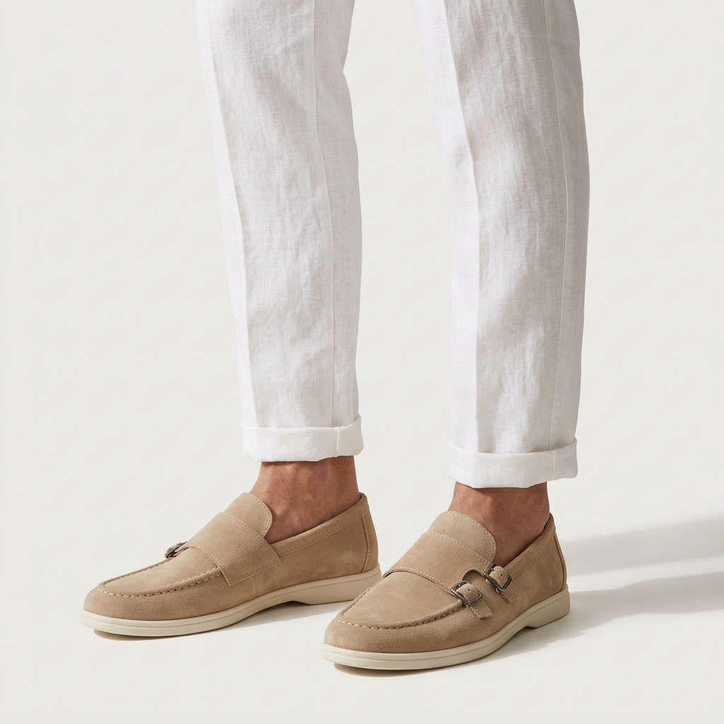 Loafer mit Doppelschnalle