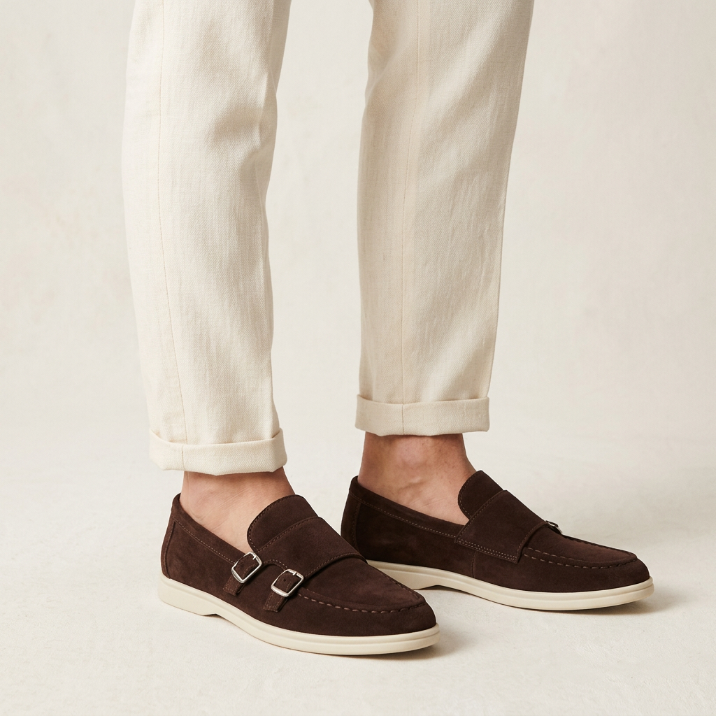 Loafer mit Doppelschnalle